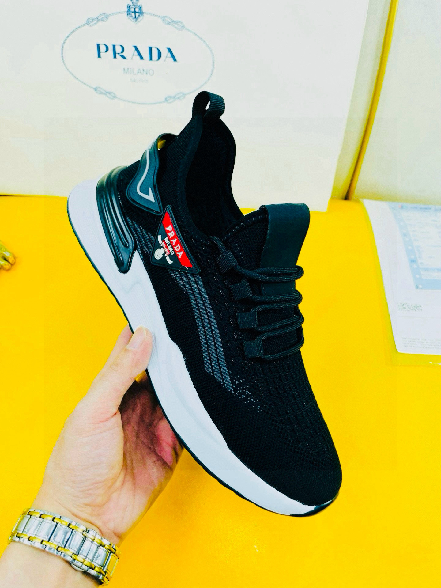 프라다 남자 스니커즈 신발 운동화