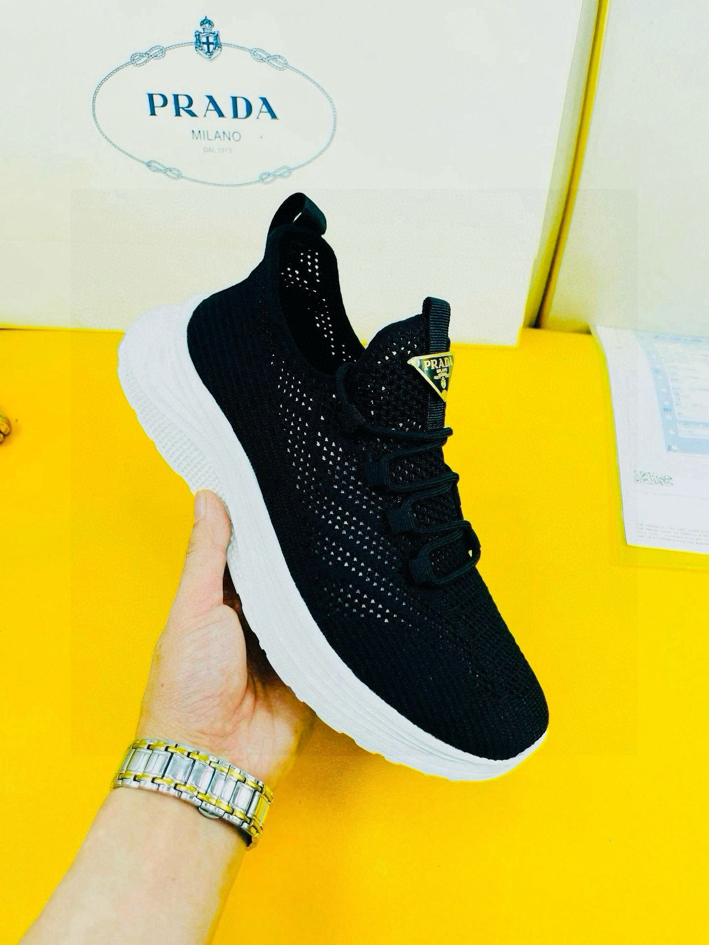 프라다 남자 스니커즈 신발 운동화