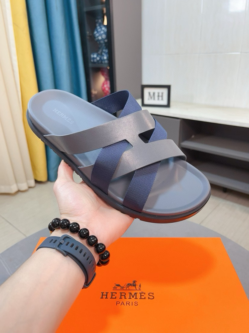 에르메스 남자 슬리퍼