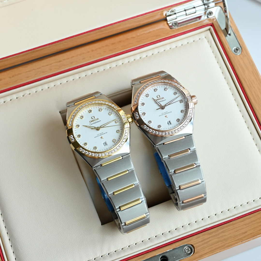 오메가 2컬러 미러급 남자시계