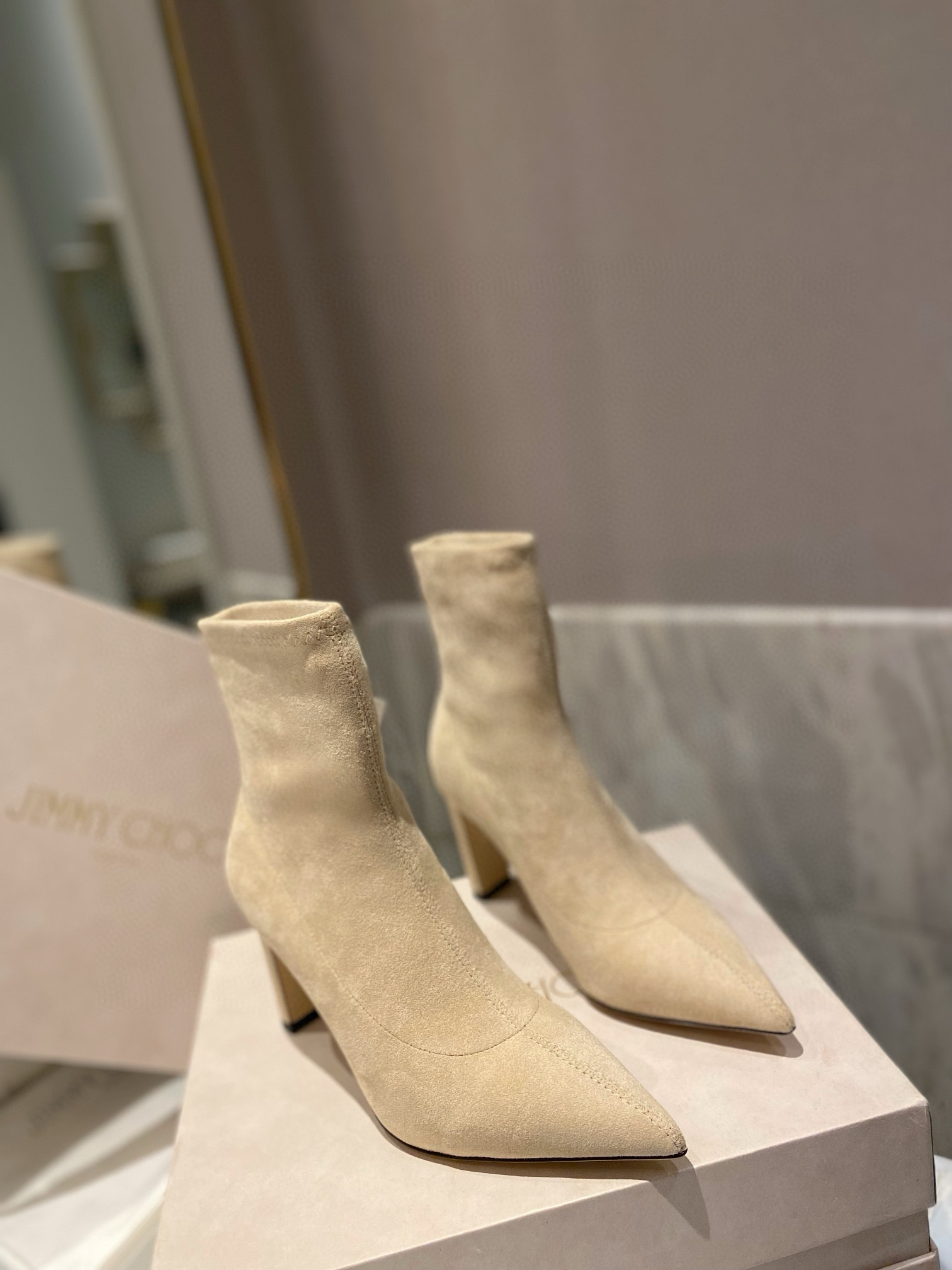 지미추 8.5CM 여자 부츠