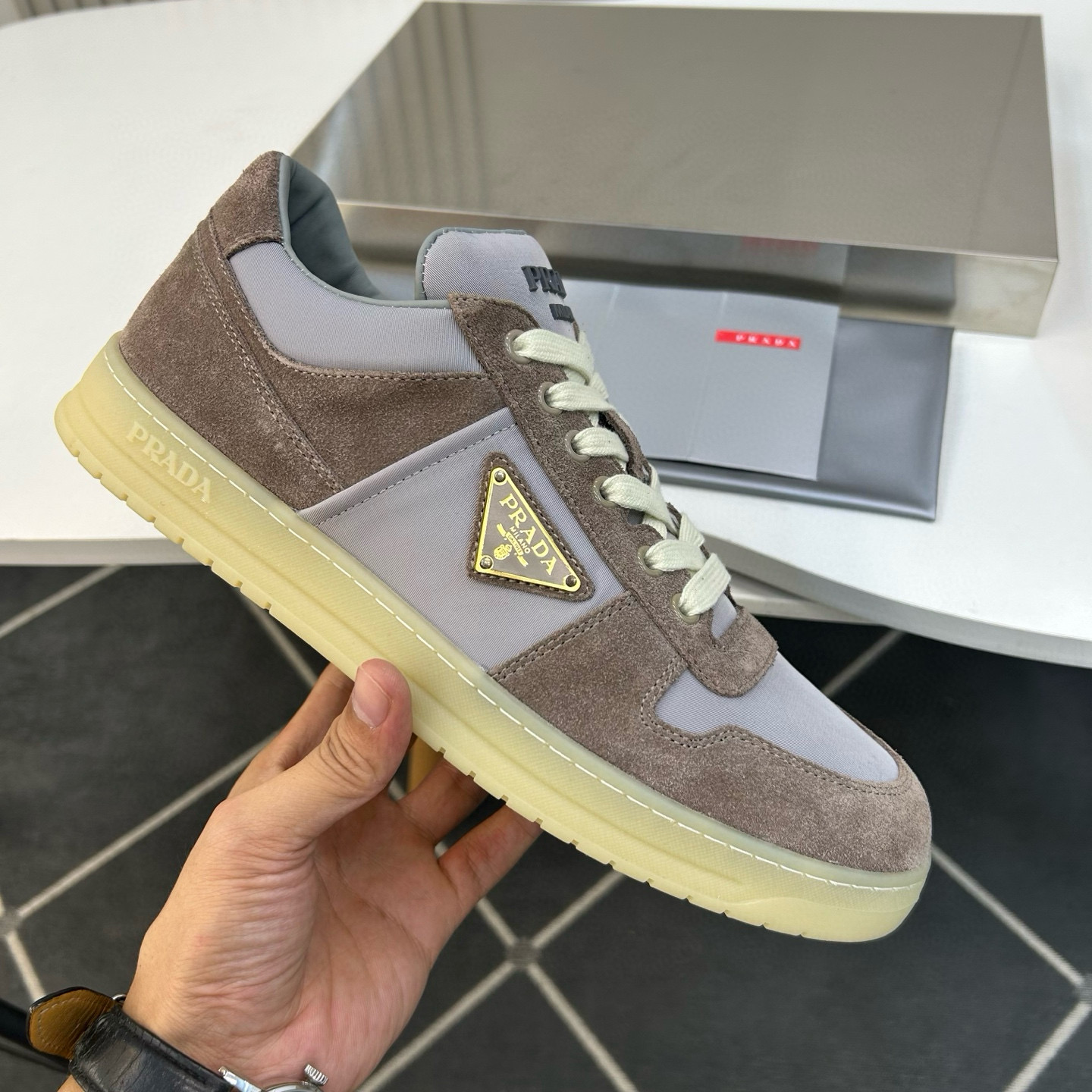 프라다 남자 스니커즈 신발 운동화